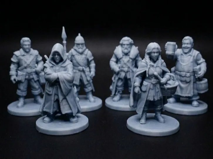 Fantasy Tavern & Town NPCs (6 Miniatures Set 2)