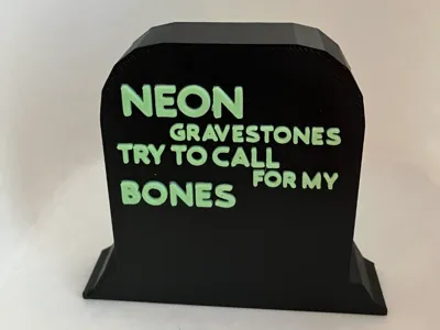 Neon Gravestones