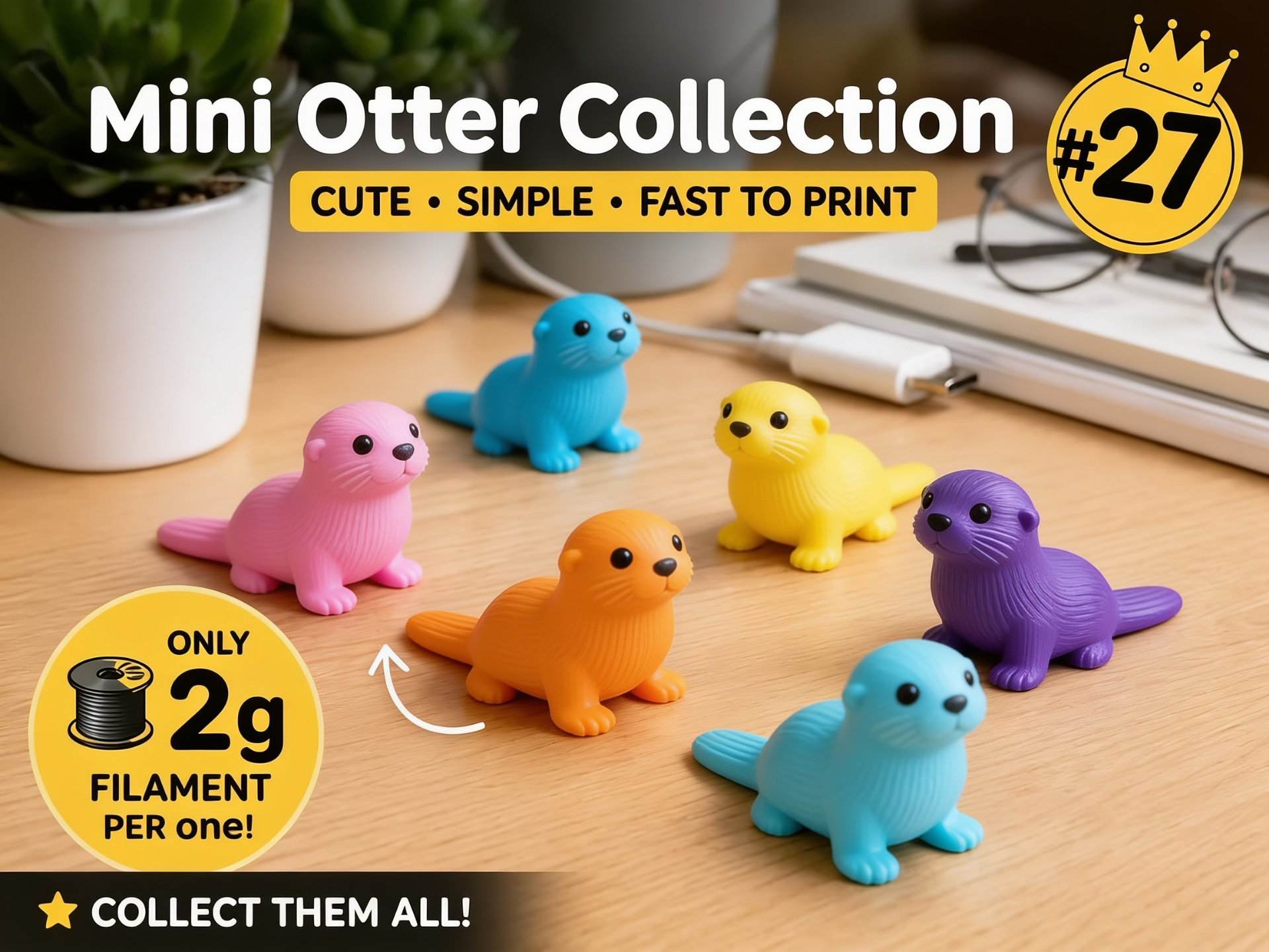 Mini Otter Fidget - Micro Zoo