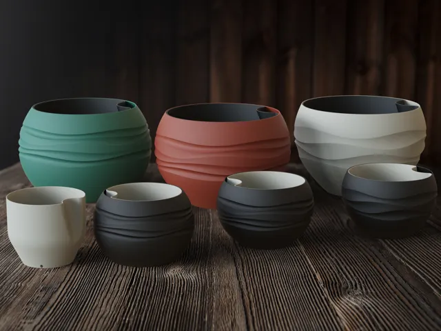 Modern Flow Planter – Self-Watering Pot Collection