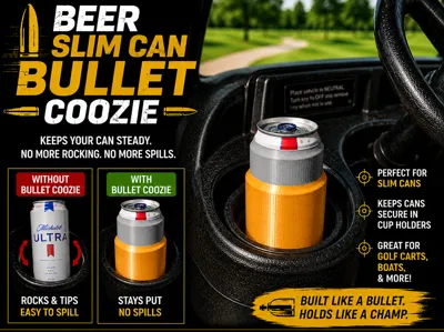 Beer Bullet Coozie - Slim Cans