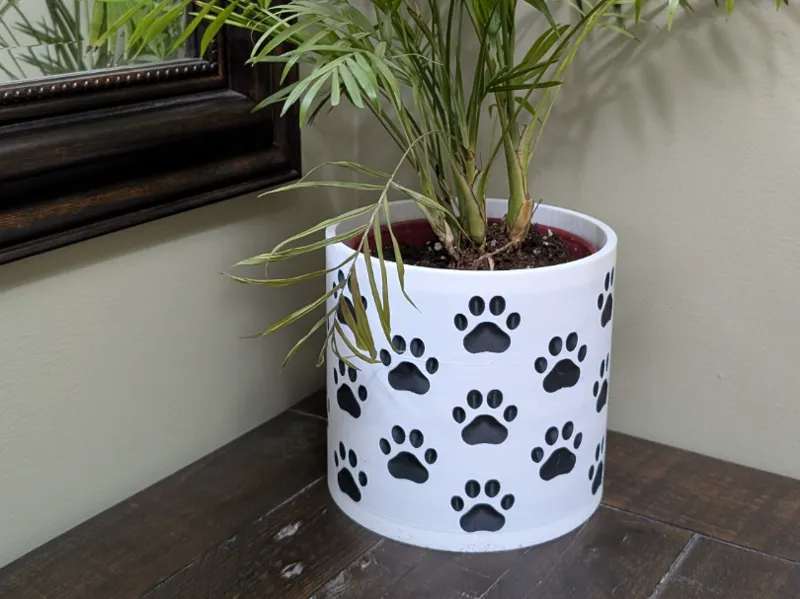 Paw Print Vase