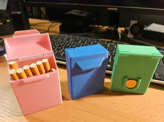 Plain Cigarette Box With A Coin