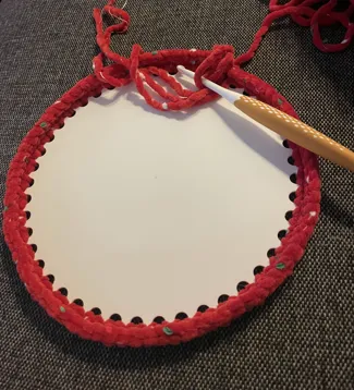 Crochet basket base 