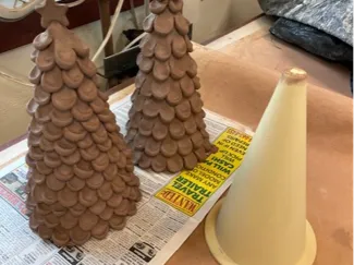 Christmas Tree / Witches Hats Pottery form 