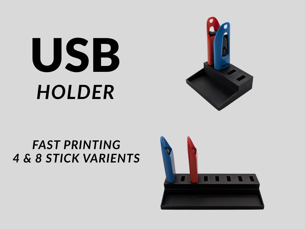 Miniatura 1 do modelo 3D USB Drive Holder 