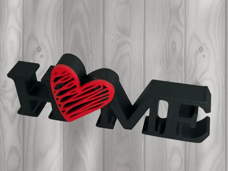 HOME mit Herz Dekoschild 