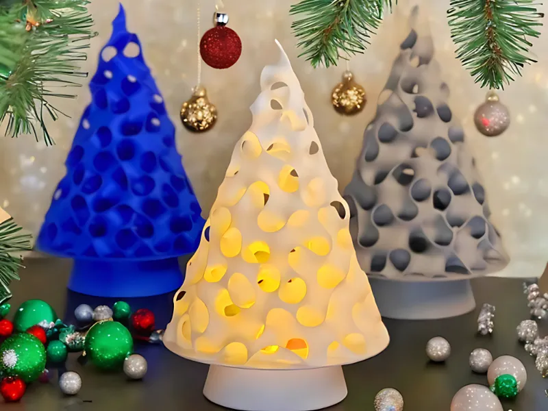 Gyroid Tealight Christmas Tree