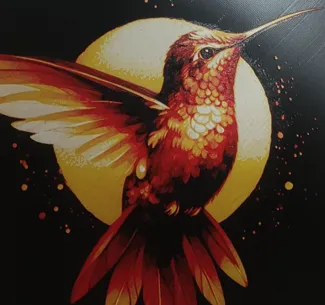 Fire hummingbird - HueForge