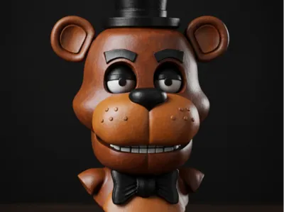 Busto Freddy Fazbear 3D – Five Nights at Freddy’s