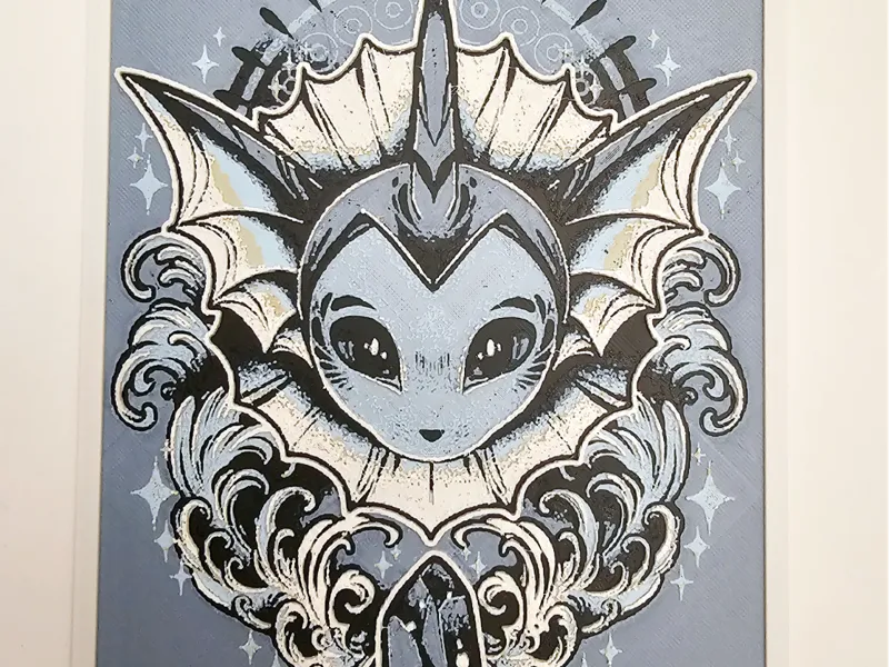 HueForge Pokémon Vaporeon Fan Art