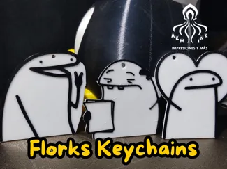 Simple Flork Keychains