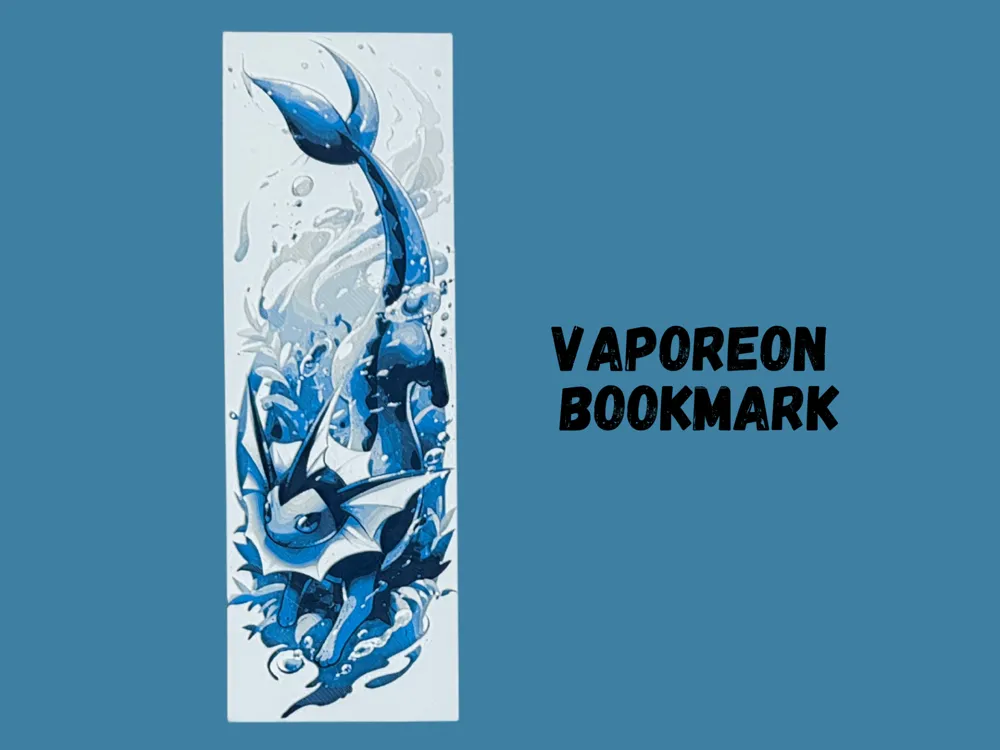 Vaporeon - Pokemon Bookmark - 2025 Year of Eevee