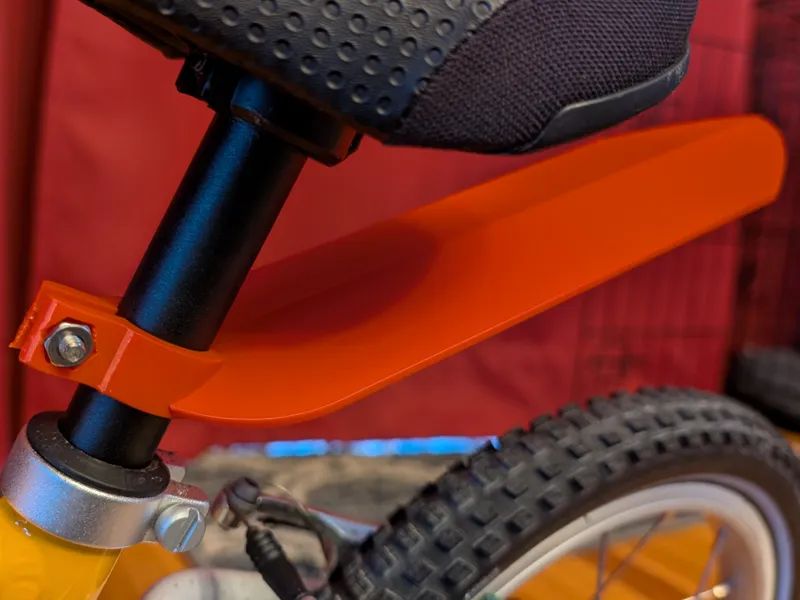 Seat-Attached Rear Bike Fender