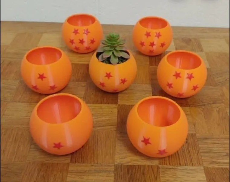 bolas dragon ball macetas