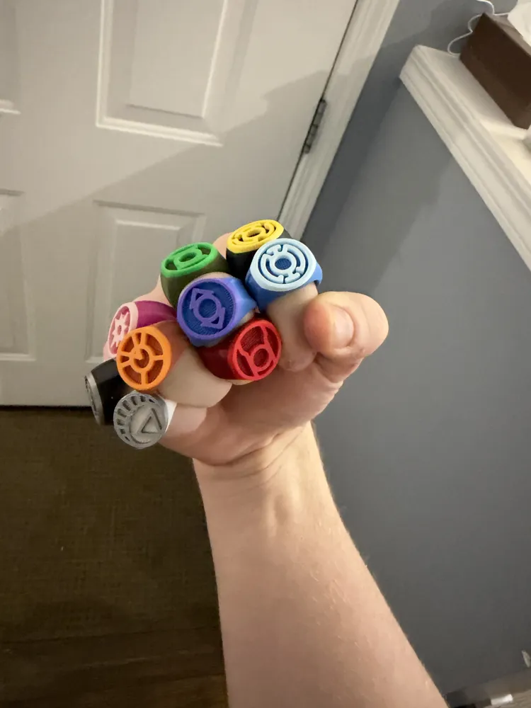 Lantern Corps Power Rings - Free 3D Print Model - MakerWorld