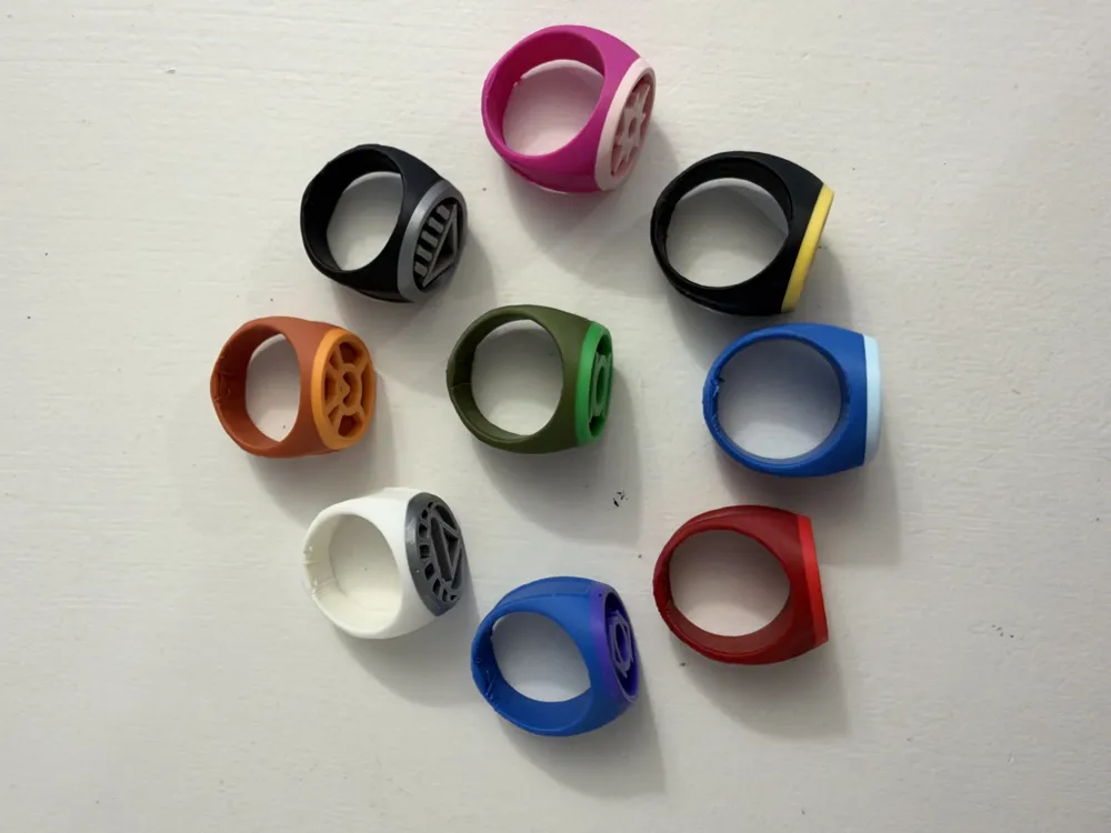 Lantern Corps Power Rings - Free 3D Print Model - MakerWorld