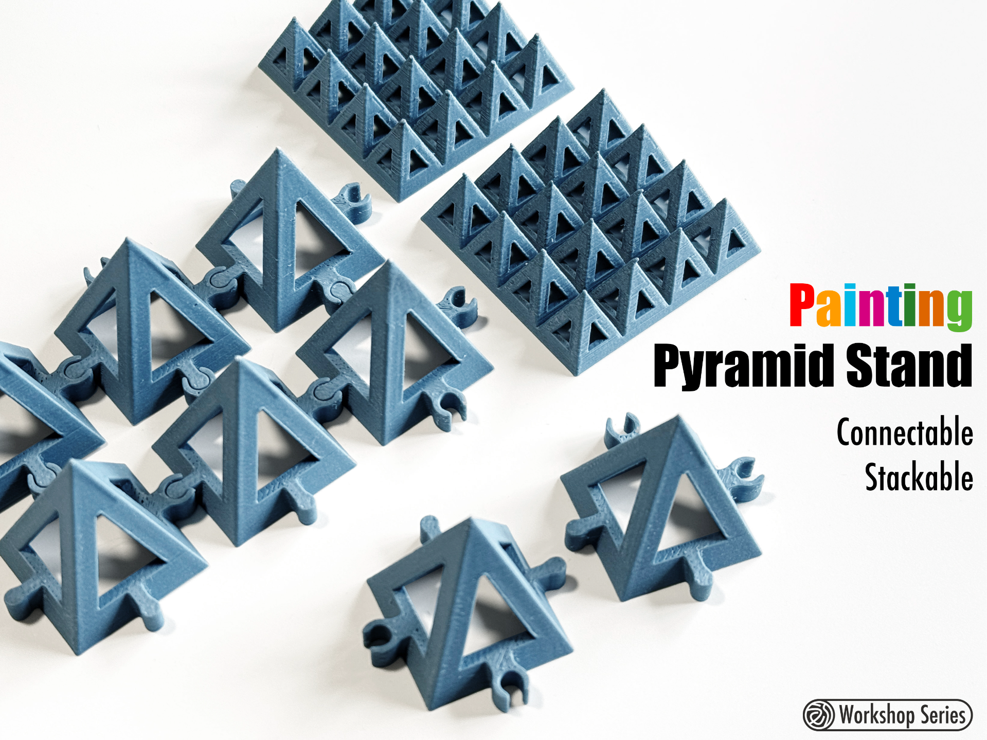 Interlocking Paint Pyramid|拼接式|喷漆金字塔|可堆叠