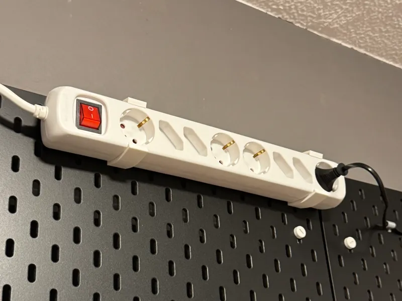 Steckdosenleiste Halter für IKEA Skadis