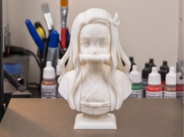 Nezuko Kamado Demon Slayer Bust 3D Print Model 33