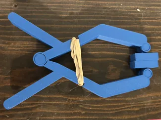 Rubber band clamp