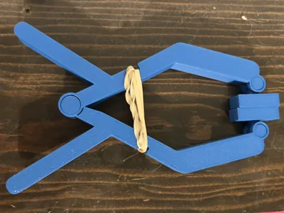 Rubber band clamp