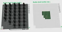 Desk buddy bullet two build plates for batch printing 32x