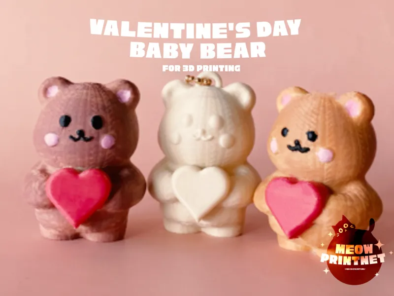 Valentine's Day baby bear