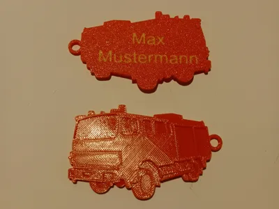 Magirus Tanker Truck Keychain
