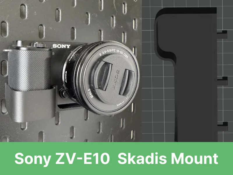 IKEA Skadis Sony alpha ZV-E10 Halterung