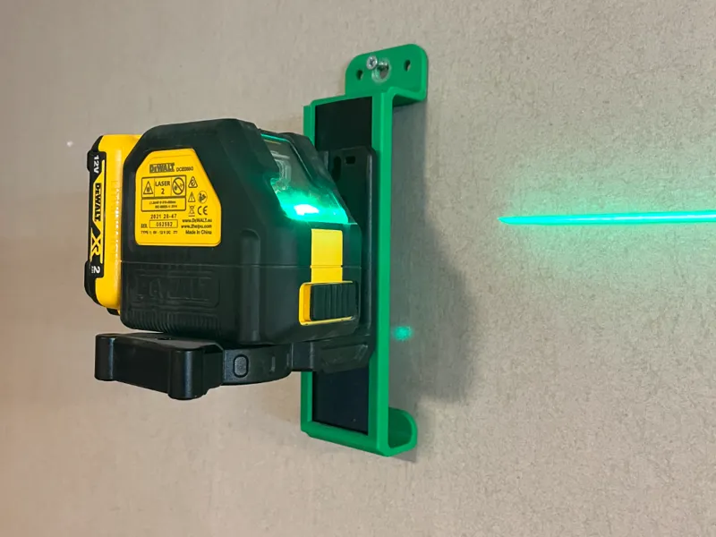 DeWalt-Compatible Wall Mount LASER Level Bracket