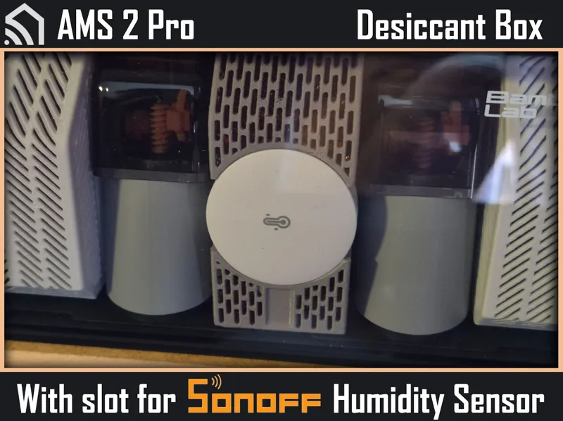 AMS2 Pro Desiccant Box with SONOFF Humidity sensor