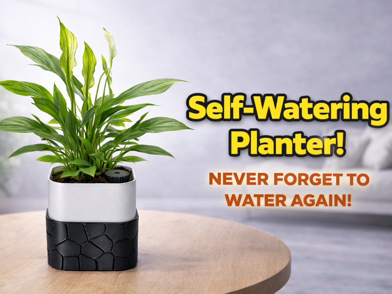 Self-Watering Planter | Stone Planter