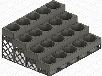 Fully Customisable Bottle / Vial Shelf - Framed