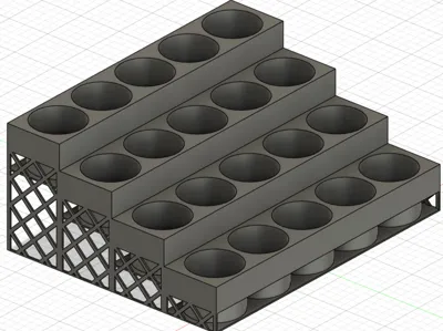 Fully Customisable Bottle / Vial Shelf - Framed