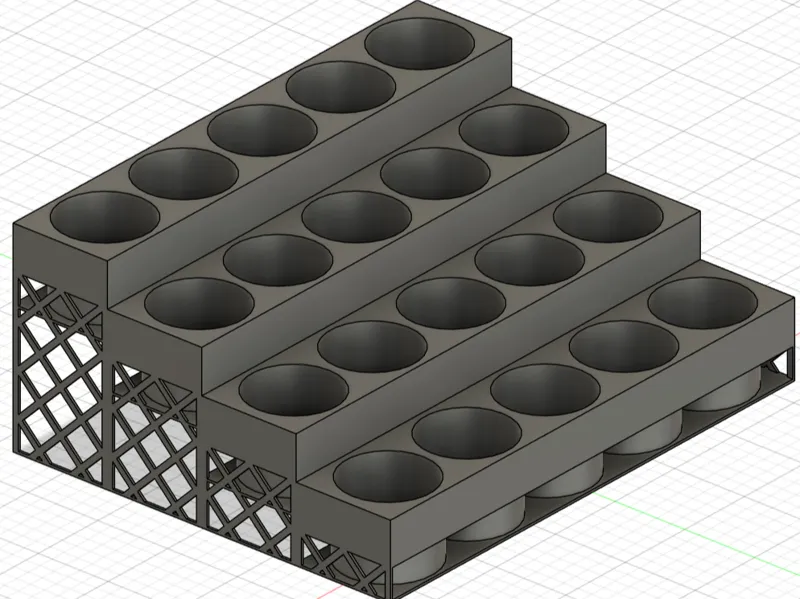 Fully Customisable Bottle / Vial Shelf - Framed