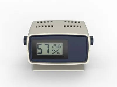 Severance-Inspired Thermometer Hygrometer Stand