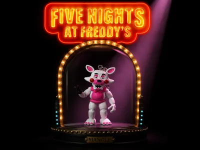 Mini flexi Mangle FNAF