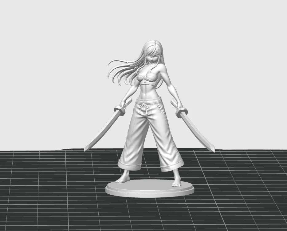 D&D Miniatur / FairyTail Erza Scarlet view 3