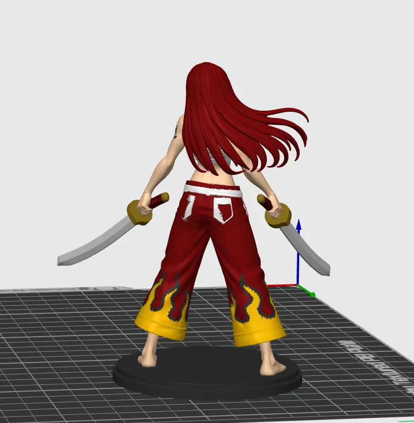 D&D Miniatur / FairyTail Erza Scarlet view 2