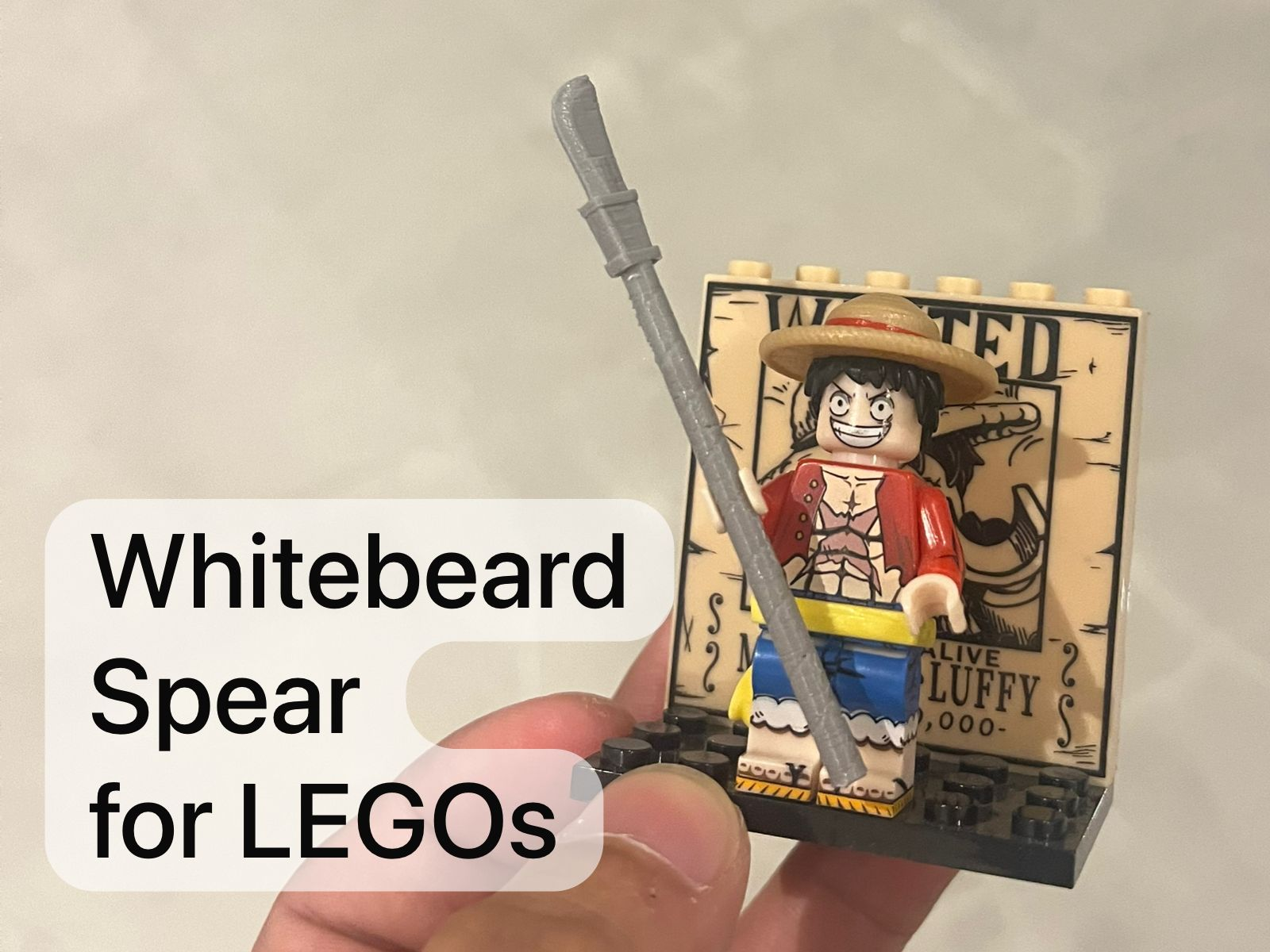 Whitebeard Murakumogiri Spear One Piece for LEGOs