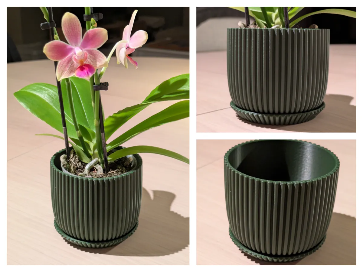 Small Plant Pot & Tray - Free 3D Print Model - MakerWorld