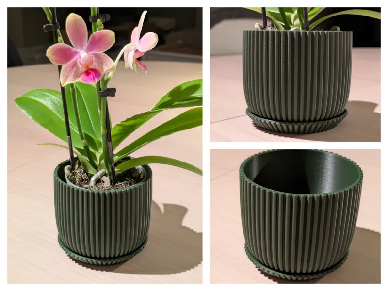 Small Plant Pot & Tray