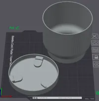 100mm diameter, PETG, 0.2mm layer, 2 walls, 12% infill