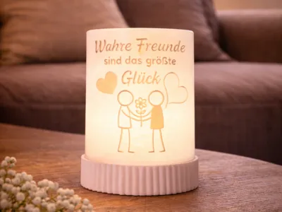 Tea Light Lantern "True Friends" (No AMS/ No AMS)
