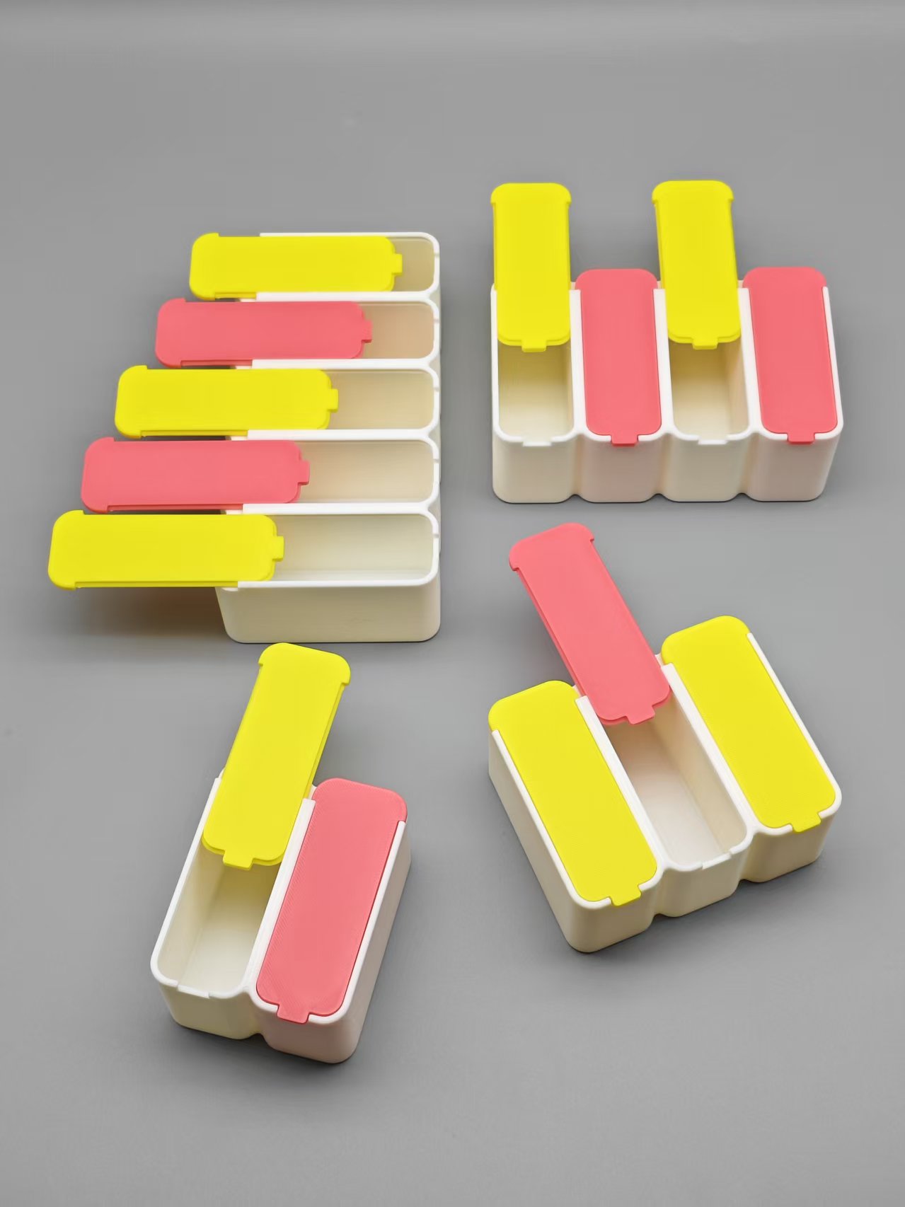 Miniatura 7 do modelo 3D 小物件收纳盒-分隔滑盖卡扣款