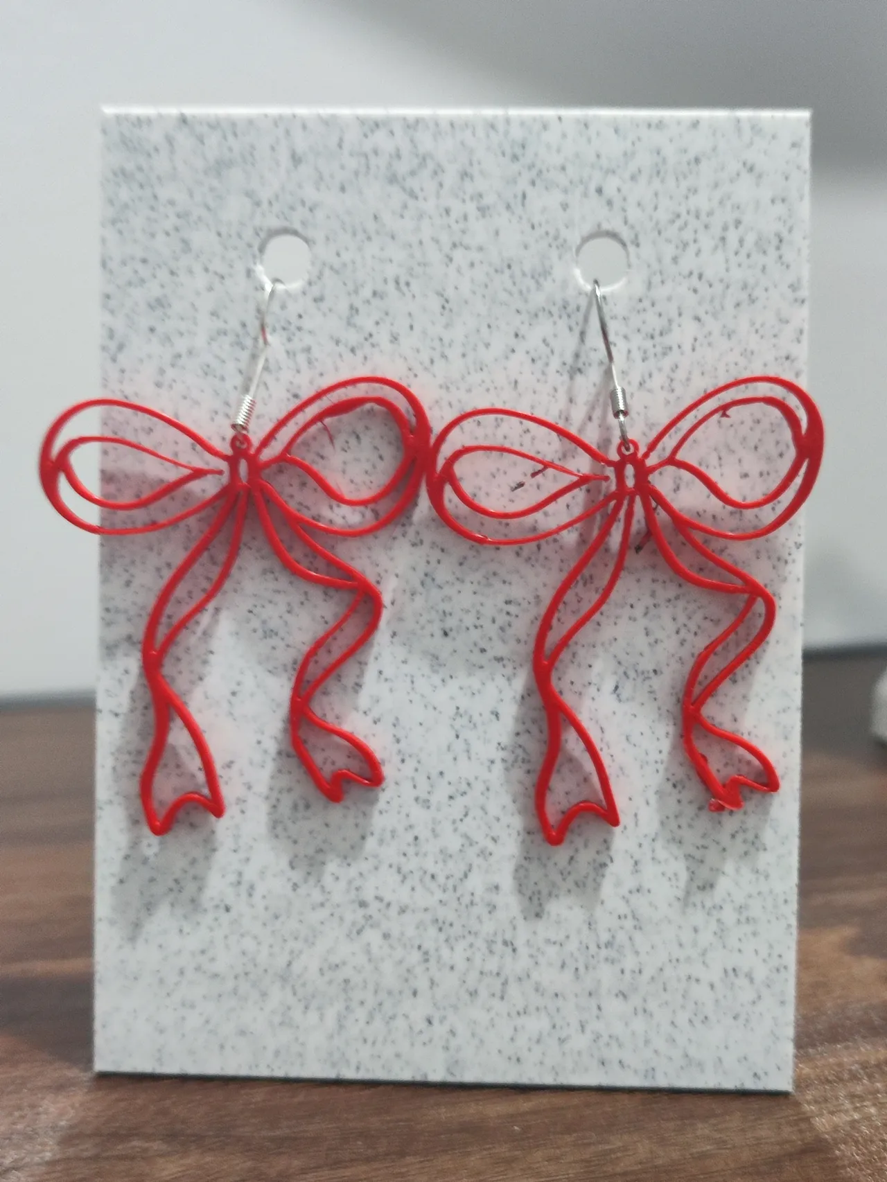 Aretes Lazo Carmín Filigrana view 4