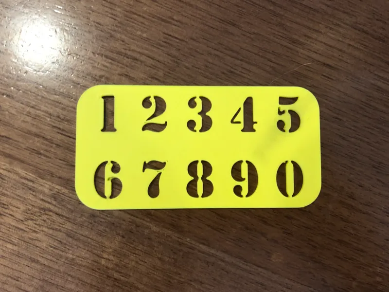 Number Stencil Set (0-9)