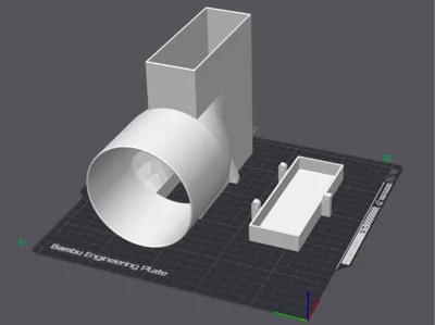Dust collection funnel for table/miter saw V1