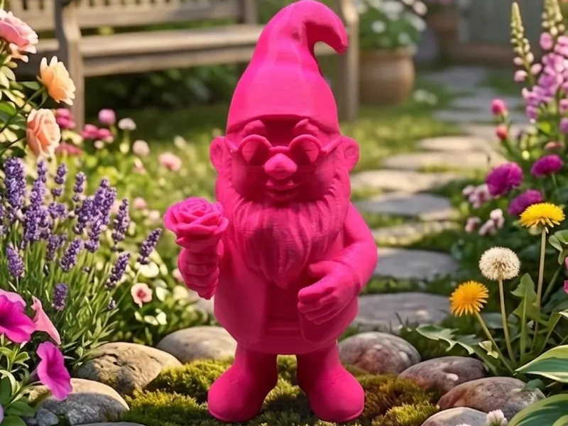 Dwarf / Gnome With Rose